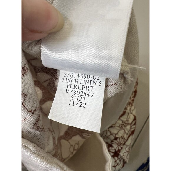 Gap Shorts Mens Large Multicolor Floral Linen Blend 7” Inseam Vacation Tropical - Picture 11 of 11